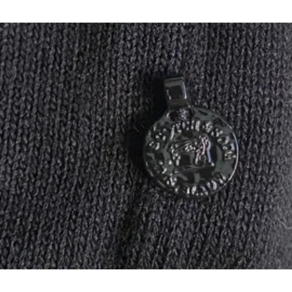 Scotch & Soda Varsity V-Neck Sweater M Black Cream Navy Sparkle Detail $148 - Picture 6 of 6